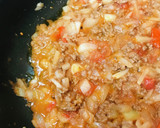 トマト缶で作るミートソース系のパスタ作り方2写真