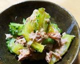 ゴーヤ シーチキン 梅干し合え作り方3写真