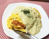 米粉のホワイトソースでオムライス作り方12写真