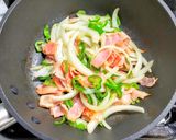 うどんカルボナーラ☆レンジで簡単作り方4写真