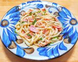 うどんカルボナーラ☆レンジで簡単作り方8写真