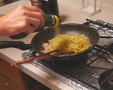夏の香り！みょうがとバジルパスタ作り方4写真