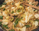 キャベツと豚ひき肉の味噌炒め作り方4写真