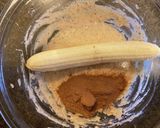 チョコレートパウダー＆バナナパンケーキ作り方1写真