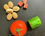 簡単！犬おやつ　誕生日バーガー作り方2写真