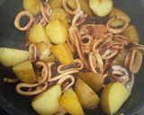 じゃが芋とイカのバター醤油焼き作り方4写真