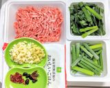 豚ひき肉で台湾風スタミナあんかけ炒飯作り方1写真