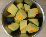 【野菜ソムリエ】鹿ケ谷かぼちゃのとも和え作り方1写真