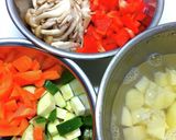 夏野菜で米粉のカレー グルテンフリー作り方4写真