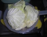 レンジで☆キャベツと豚肉の重ね蒸し作り方1写真