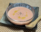 トマトジュースと豆乳の冷製スープ作り方1写真