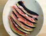 暑い日はコレ♪なすと豚バラ肉のレンジ蒸し作り方4写真
