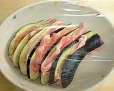 暑い日はコレ♪なすと豚バラ肉のレンジ蒸し作り方5写真