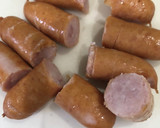 ウィンナーとレタスのマヨカレー炒め作り方1写真