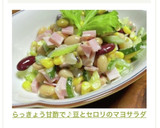 らっきょう甘酢で♪豆とセロリのマヨサラダ作り方19写真