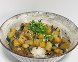 とろ茄子のとろとろ丼作り方7写真