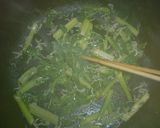 セロリの葉とジャコの油炒め作り方3写真