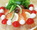 スモークサーモンのカルパッチョです。作り方3写真
