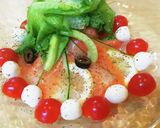 スモークサーモンのカルパッチョです。作り方4写真