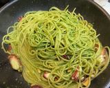 種から育てたスイートバジルの激うまパスタ作り方9写真