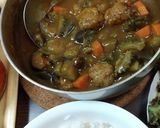 ゴーヤとなすのミートボールカレー作り方10写真