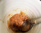 まな板汚さない！スプーンで梅たたき作り方3写真