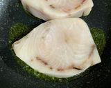 メカジキの豆とトマトのソースがけ作り方5写真