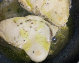 メカジキの豆とトマトのソースがけ作り方10写真