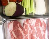 夏野菜と豚肉のバターポン酢ソテー作り方2写真