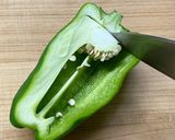 ピーマンを味わう甘辛肉詰め作り方2写真