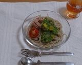 混ぜるだけ!おろし胡瓜とたたき梅の夏麺作り方4写真