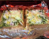 新鮮フレッシュバジル香る　チーズトースト作り方8写真