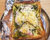 新鮮フレッシュバジル香る　チーズトースト作り方9写真