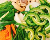 野菜どっさりゴーヤチャンプルー作り方1写真