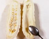 白いゴーヤの炒め作り方1写真