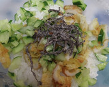 【超簡単男飯】竹輪と胡瓜で冷やし茶漬け作り方5写真