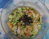 【超簡単男飯】竹輪と胡瓜で冷やし茶漬け作り方6写真
