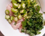 夏に♪オクラと大葉の和風ハンバーグ作り方1写真