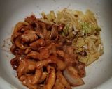 ホルモン焼きそば!❨(@≧↺≦@)❩wノ作り方2写真