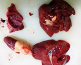 ふっくら、しっとり、鶏レバーのワイン煮作り方1写真
