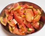 ハネモノトマトのトマトソース作り方1写真