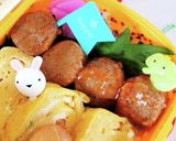 早楽鮮やか！！ミートボールのっけ弁☆作り方2写真