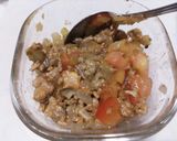 味なしひき肉炒めのミートソーストースト作り方1写真