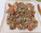 味なしひき肉炒めのミートソーストースト作り方2写真