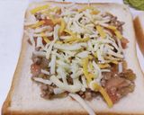 味なしひき肉炒めのミートソーストースト作り方3写真