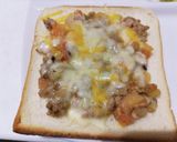 味なしひき肉炒めのミートソーストースト作り方4写真