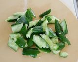 ３分！叩ききゅうりの塩昆布のせ作り方2写真