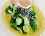 ３分！叩ききゅうりの塩昆布のせ作り方3写真