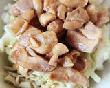 15分で出来るキャベツと鶏のさっぱり丼♡作り方5写真