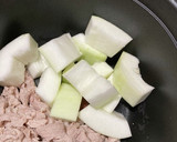 麺つゆ！旬の夕顔と豚肉のとろとろ煮作り方2写真